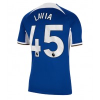 Camisa de Futebol Chelsea Romeo Lavia #45 Equipamento Principal 2023-24 Manga Curta